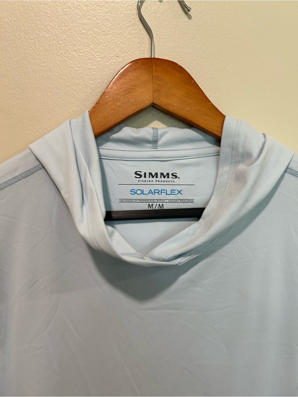 Simms women’s SolarFlex Pale Blue fishing Hoodie
